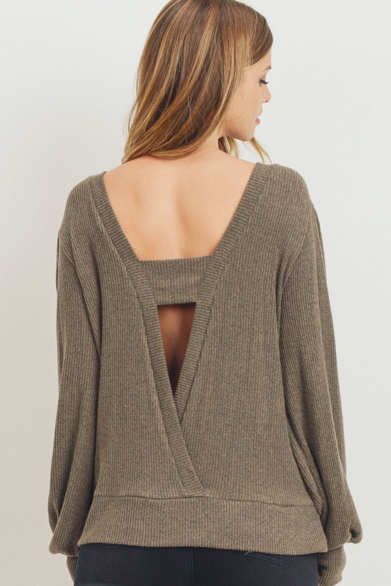 Black Yellow Long Sleeve Open Back