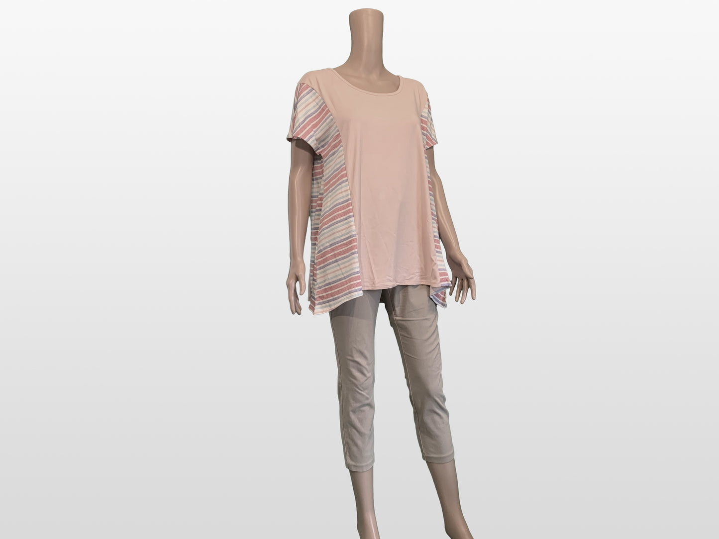 Blush Fuschia Stripes Top