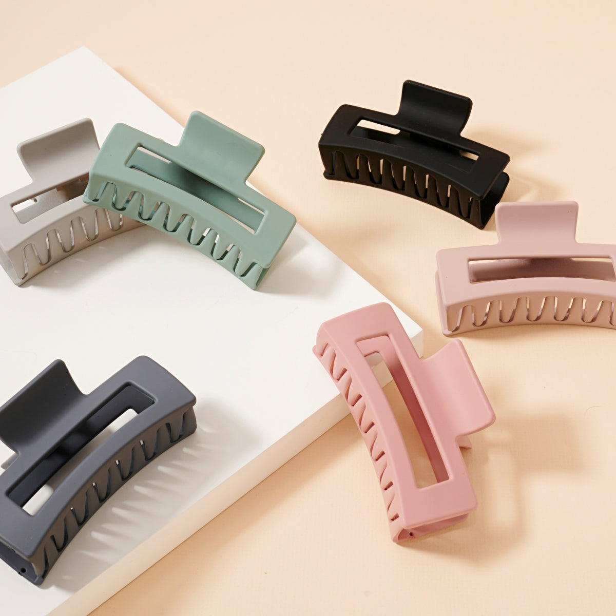 Matte Rectangular Hair Claw