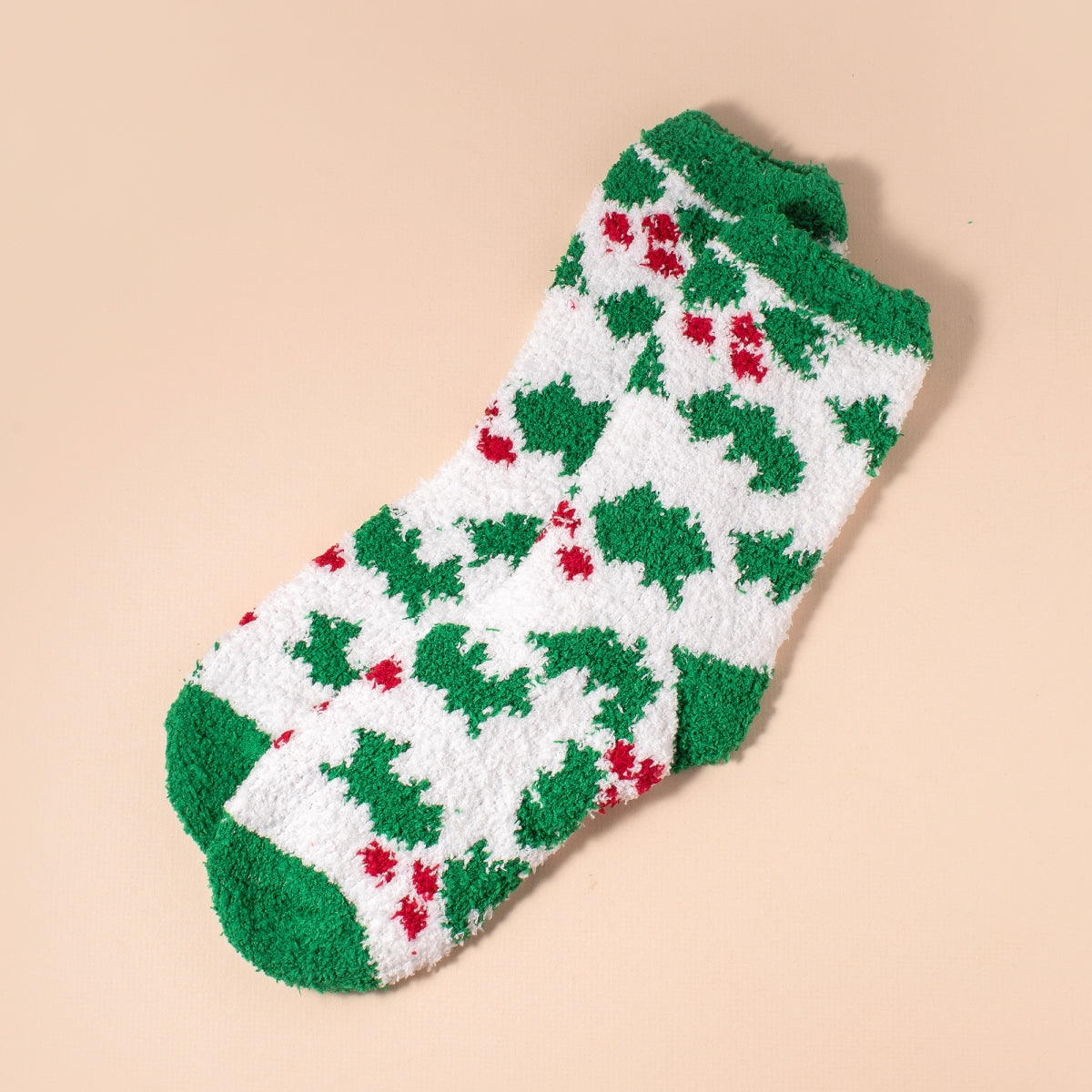 Christmas Print Sleep Socks Mistletoe