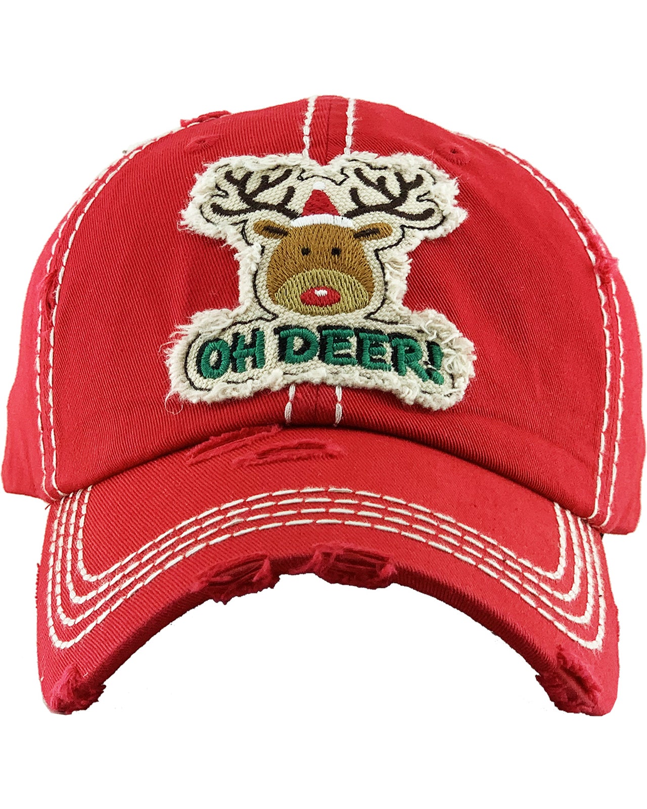 Oh Deer Hat - Red